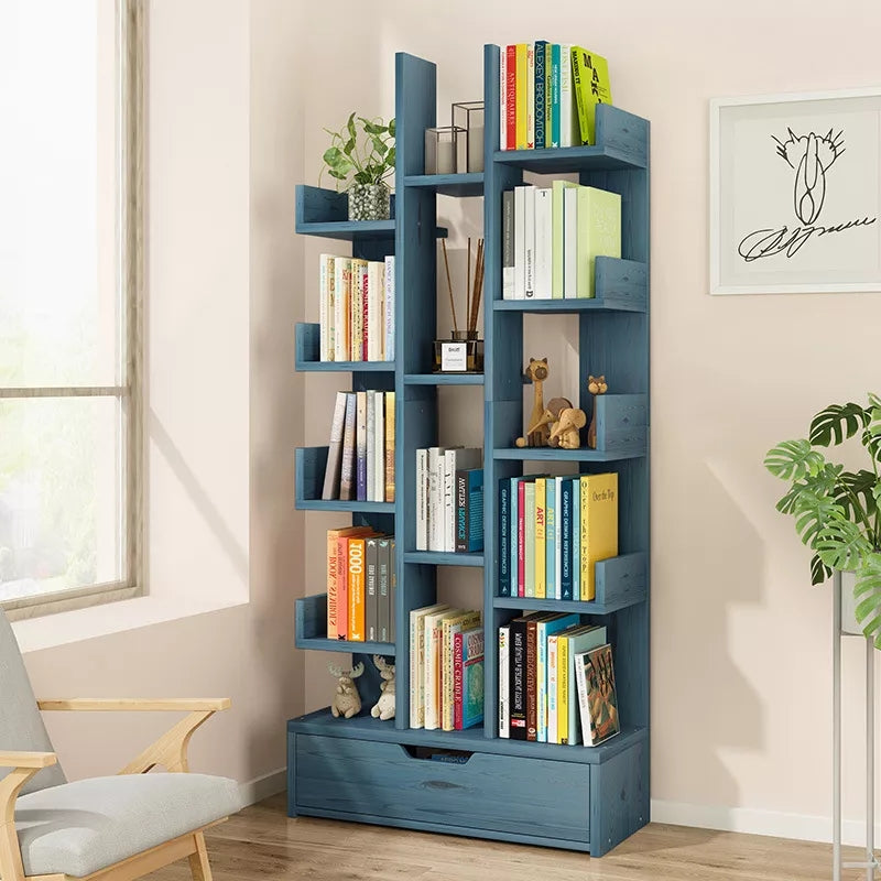Big Multipurpose Bookshelf with a lower Drawer Case
