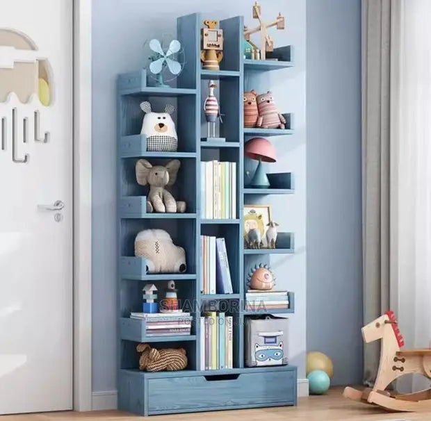 Big Multipurpose Bookshelf with a lower Drawer Case