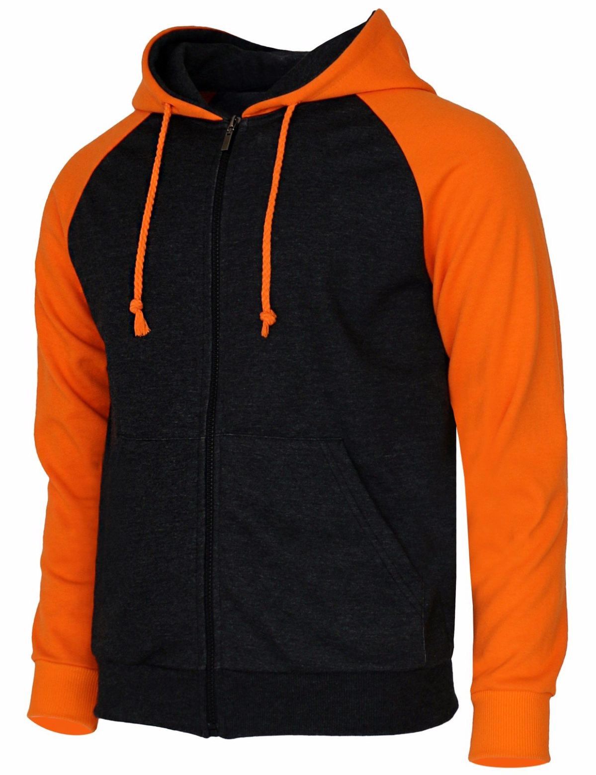 Trendy New Line Hoodie in Dual Color: Black and Orange