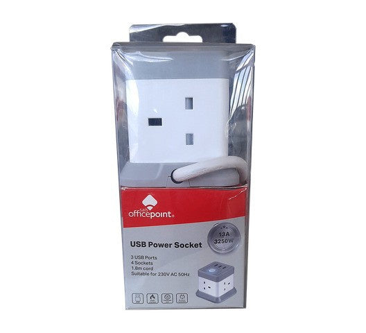 OP URB-8K 4-Way Cube Extension Cable - 1.8M, 3-USB Ports