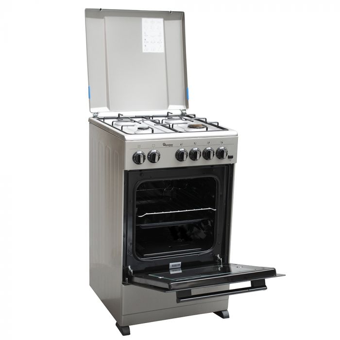 RAMTOMS 4 GAS 50X50 ALL GAS COOKER SILVER - RF/356