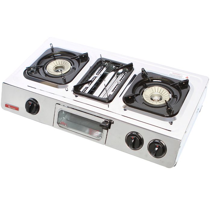 GAS COOKER 2 BURNER STAINLESS STEEL- RG/504