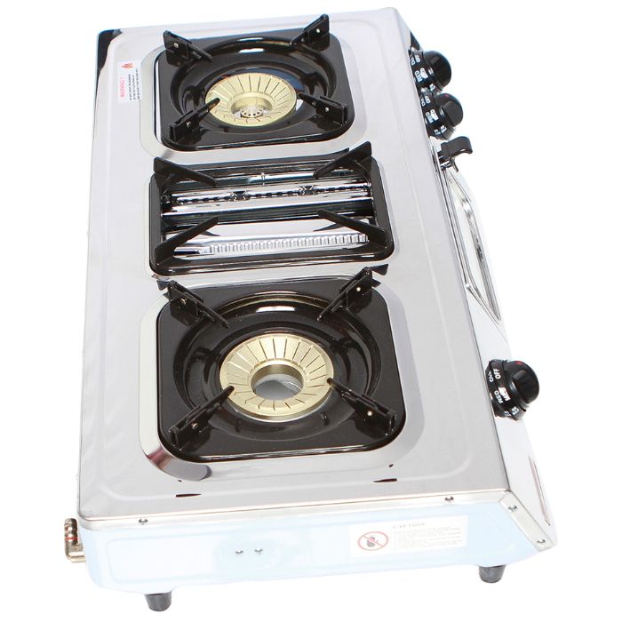 GAS COOKER 2 BURNER STAINLESS STEEL- RG/504