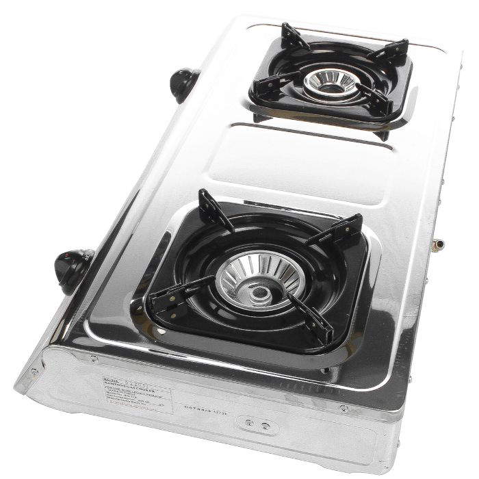 Ramtoms GAS COOKER 2 BURNER STAINLESS STEEL- RG/518