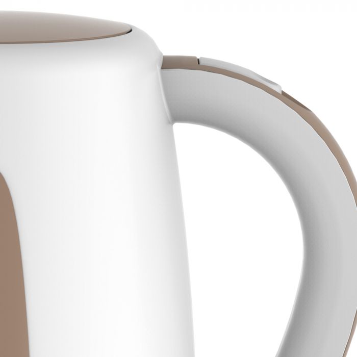 RAMTOMS CORDLESS ELECTRIC KETTLE 3 LITERS WHITE & BROWN- RM/591
