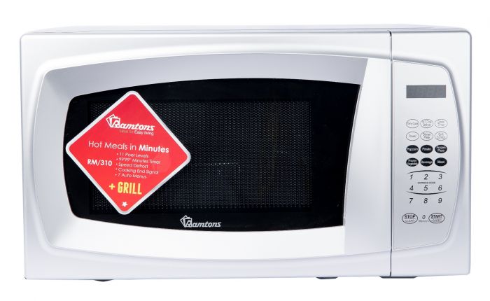 RAMTOMS 20 LITERS MICROWAVE+GRILL SILVER- RM/310