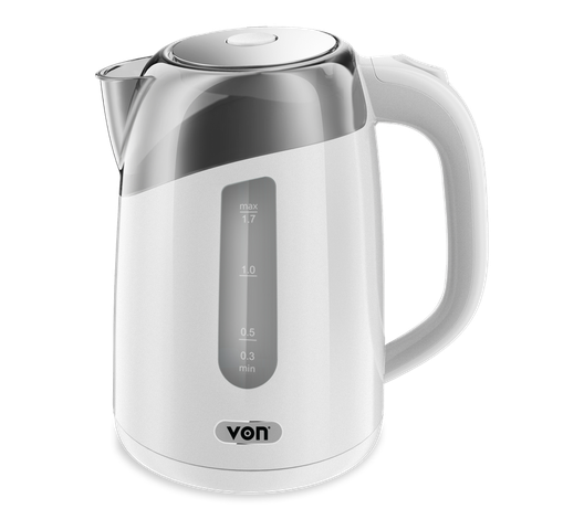 Von VSKL17BNW 1.7L Upright Cordless Kettle